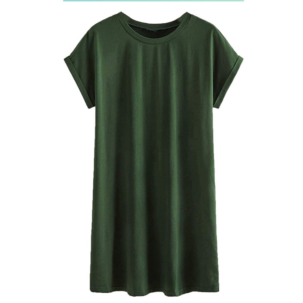Green t-shirt dress